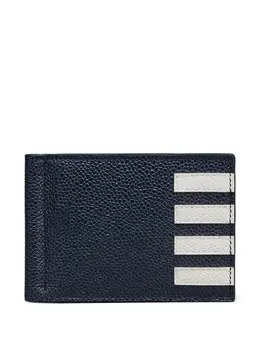 Thom Browne: Синий кошелёк  4-Bar