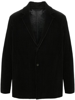 Homme Plissé Issey Miyake: Чёрные пиджаки 