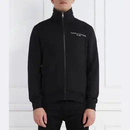 Tommy Hilfiger: Чёрная толстовка 