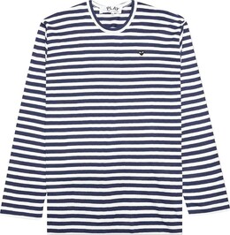 Comme Des Garçons Play: Футболка  Heart в полоску