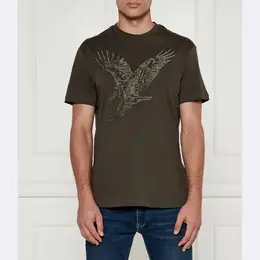 Armani Exchange: Футболка цвета хаки 