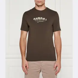 Armani Exchange: Обтягивающая футболка 
