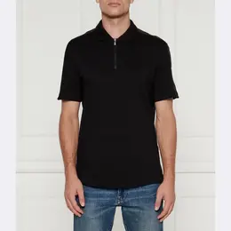 Armani Exchange: Чёрная рубашка 