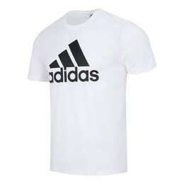 Adidas: Белая футболка  Essentials