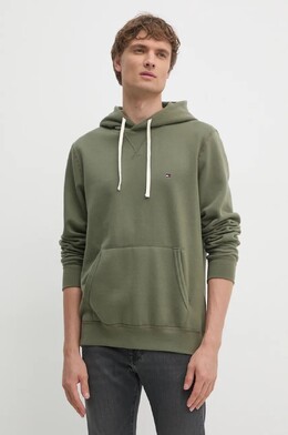 Tommy Hilfiger: Зелёная толстовка 