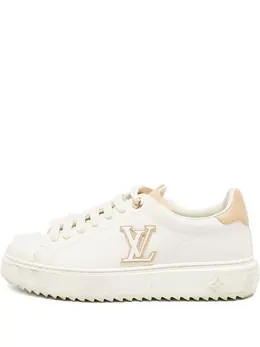 Louis Vuitton Pre-Owned: Белые кроссовки 