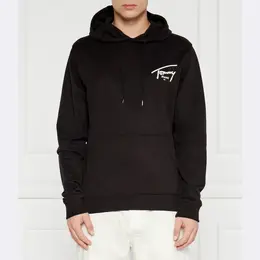 Tommy Hilfiger: Чёрная толстовка 