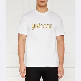 Just Cavalli: Белая футболка 