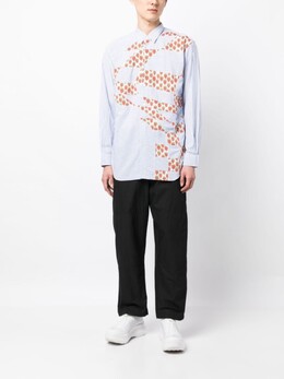 Comme des Garçons: Рубашка в стиле пэчворк 