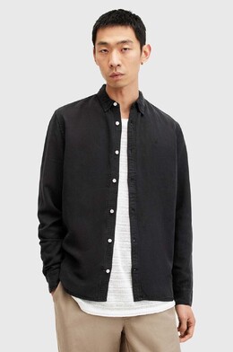 Allsaints: Чёрная рубашка 