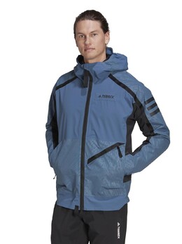 Adidas: Синяя куртка  Terrex