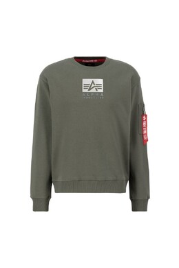 Alpha Industries: Толстовка цвета хаки 