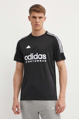 Adidas: Чёрная футболка  Tiro