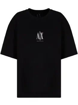 Armani Exchange: Чёрная футболка 