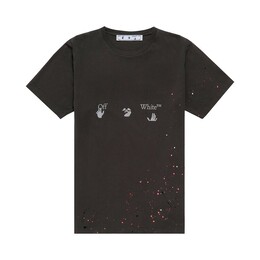 Off-White: Винтажная футболка  Splatter