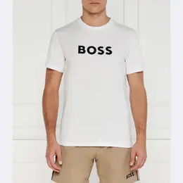 BOSS: Белая футболка 