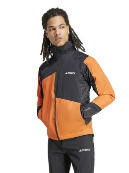 Adidas: Оранжевая куртка  Terrex