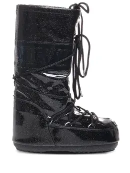 Moon Boot: Чёрные ботинки 