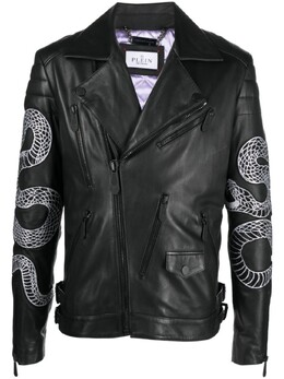 Philipp Plein: Куртка со змеиным принтом 