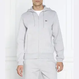 Lacoste: Серая толстовка 