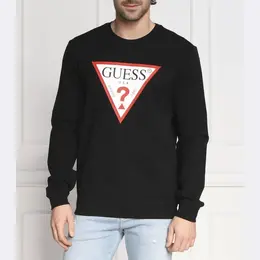 GUESS: Чёрная толстовка 