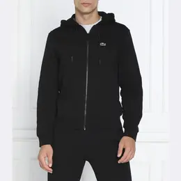 Lacoste: Чёрная толстовка 