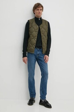 Tommy Hilfiger: Зелёный жилет 