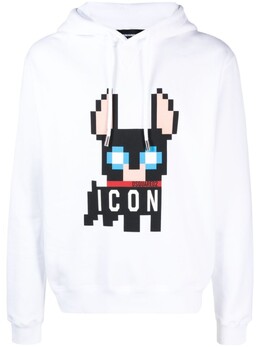 Dsquared2: Белая толстовка  Icon