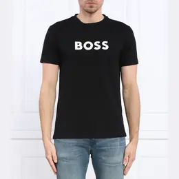 BOSS: Чёрная футболка 