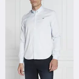 Lacoste: Синяя рубашка 