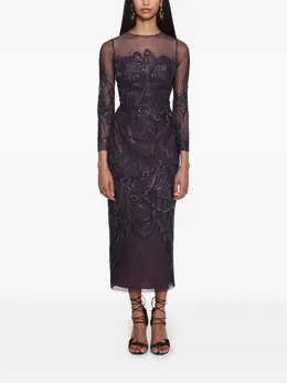 Marchesa Notte: Платье миди 