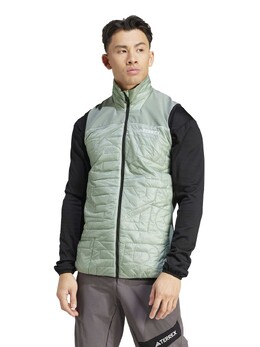 Adidas: Зелёный жилет  Terrex