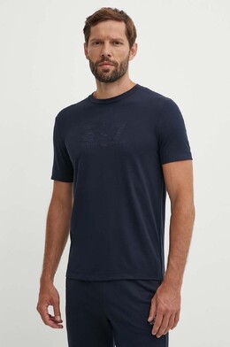 EA7 Emporio Armani: Тёмная футболка 