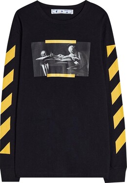Off-White: Свитшот  Caravaggio Painting с длинным рукавом