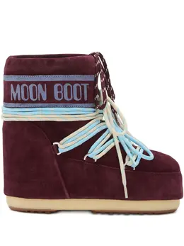 Moon Boot: Бордовые ботинки 
