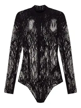 Balmain: Чёрный боди 