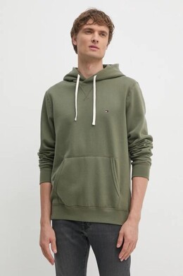 Tommy Hilfiger: Зелёная толстовка 