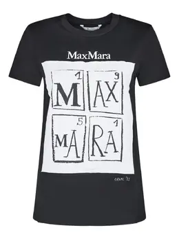 Max Mara: Футболка с принтом 