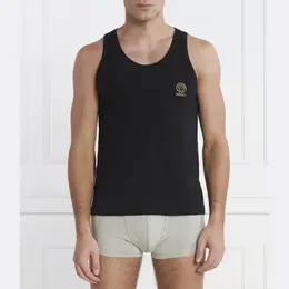 Versace: Чёрная майка 