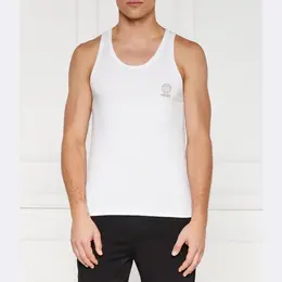 Versace: Белая майка 