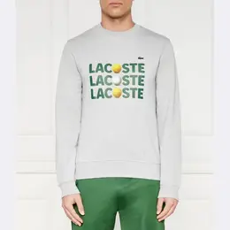 Lacoste: Серая толстовка 