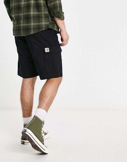 Carhartt WIP: Чёрные шорты  Aviation