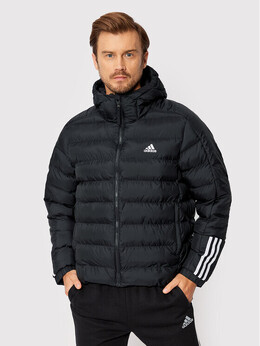 Adidas: Чёрный пуховик  Stripes