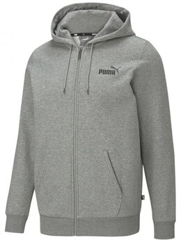 PUMA: Серая толстовка  Ess