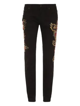 Dolce & Gabbana: Джинсы  Baroque с растительным принтом