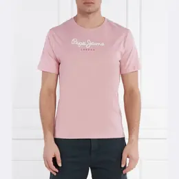 Pepe Jeans London: Розовая футболка 