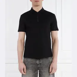 Armani Exchange: Чёрная рубашка 