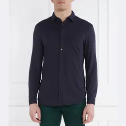 Armani Exchange: Синяя рубашка 
