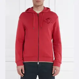Armani Exchange: Красная толстовка 