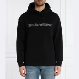 Emporio Armani: Чёрная толстовка 